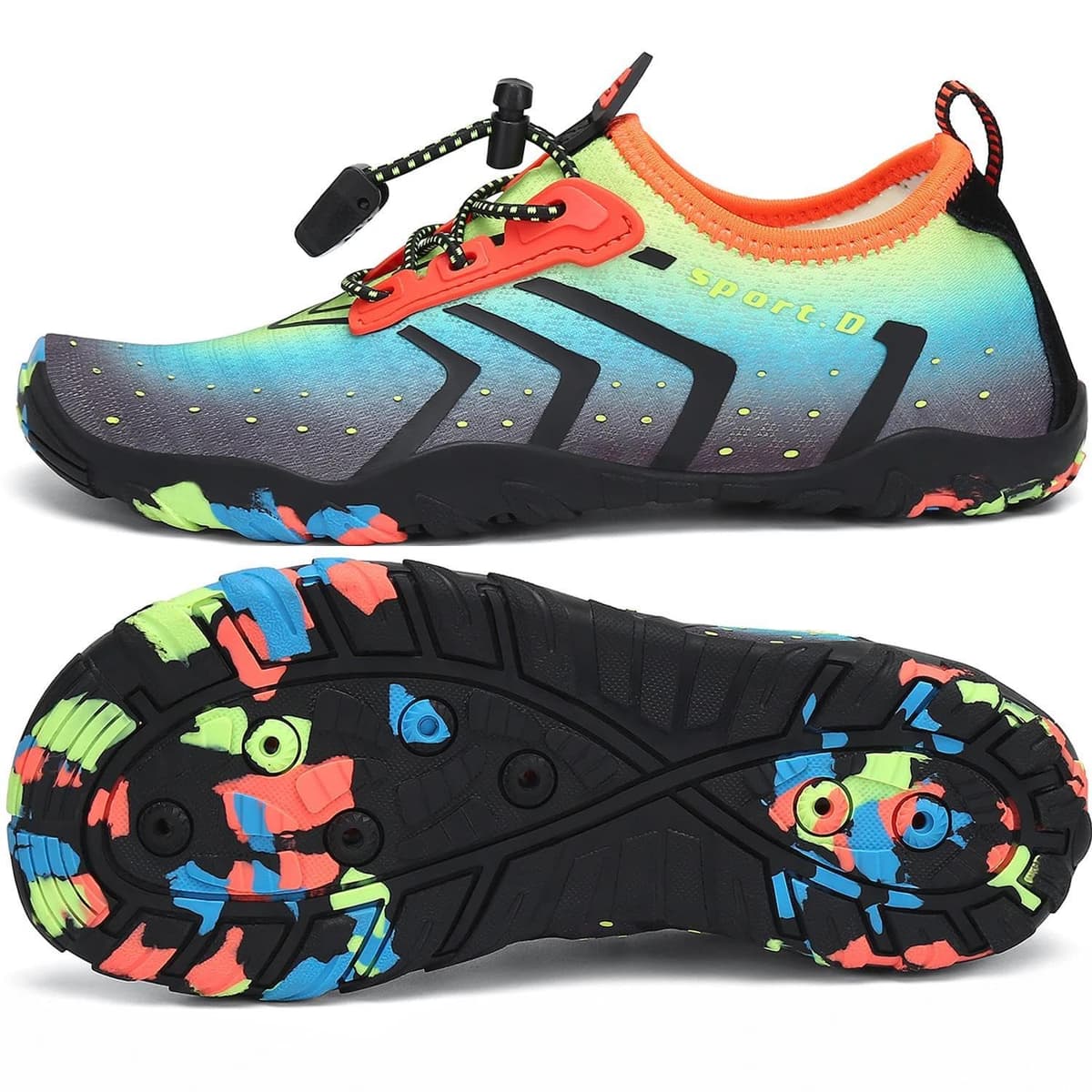 SAGUARO Escarpines Niño Niña Zapatillas de Agua Respirable Zapatos Agua Antideslizante Zapatillas Playa Escarpines Piscina Calzado para Natacion Surf Acuaticas,Gr 24-36 EU