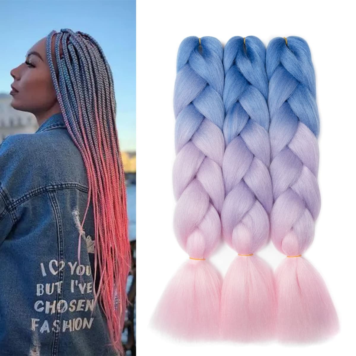 60cm Extensiones de Pelo Trenzas Africanas Castaño Oscuro Extensiones para Trenzas Africanas 1 pcs 100g Kanekalon Pelo para Trenzas Africanas Sintetico Extensiones de Trenzado Cabello Braiding — view 168