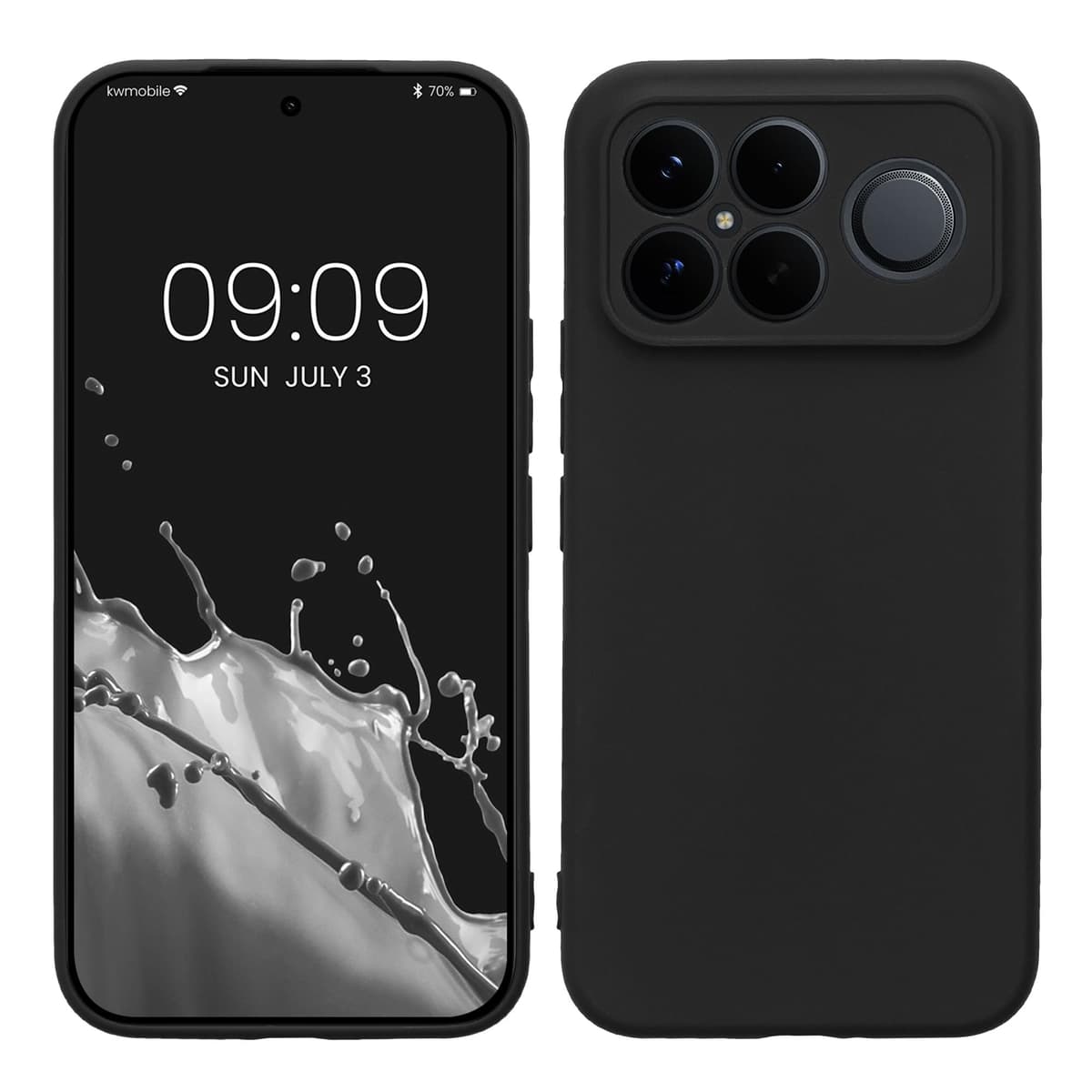 kwmobile Carcasa Compatible con Xiaomi Redmi Note 14 Pro 5G / Poco X7 Funda - Funda Ultrafina de TPU con Bordes elevados - Lavanda Metalizado — view 83