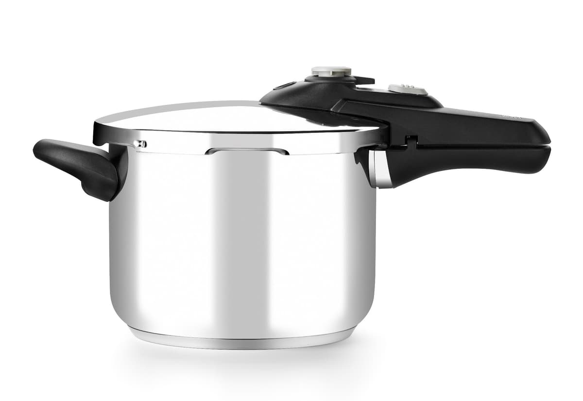BRA Vitesse Olla Express de 9 Litros, Fabricada en Acero Inoxidable 18/10, Con 2 Programas de Cocción y Sistema de Bloqueo de Apertura, Aptas para Todo Tipo de Cocinas — view 2