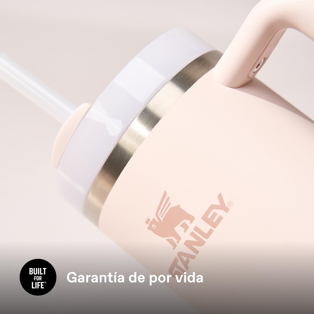 STANLEY Quencher H2.0 FlowState Tumbler 1.2L - Termo Conserva el Frío 11 Horas - Helada Durante 48 Horas - Botella Agua Acero Inoxidable - Taza Termica - Vaso Termico Sin BPA - Rose Quartz — view 8