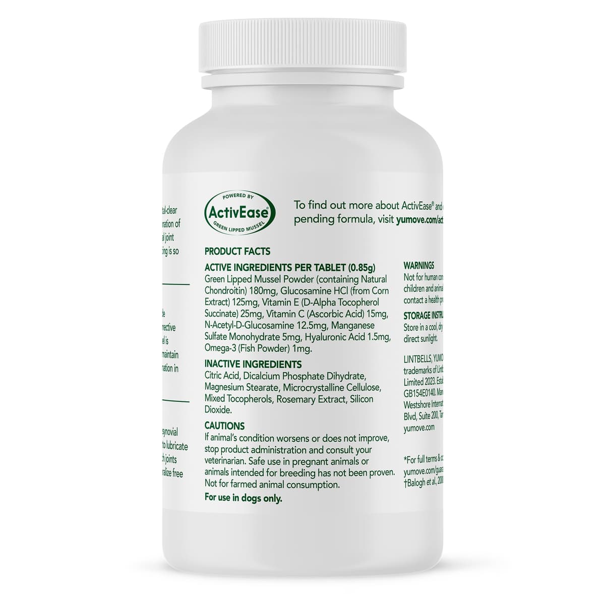 YuMOVE Young and Active Dog | Joint Supplement for Dogs to Support Active and Growing Joints Aged Under 6 | 60 Tablets Clear — view 2