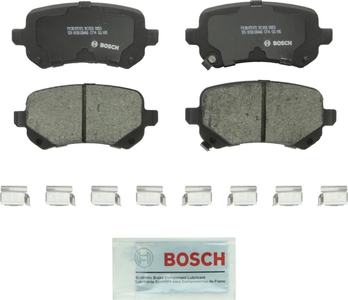 Bosch BC914 QuietCast Premium Ceramic Disc Brake Pad Set For: Acura ILX; Honda Accord, Civic, CR-V, Element, Fit, Front — view 37