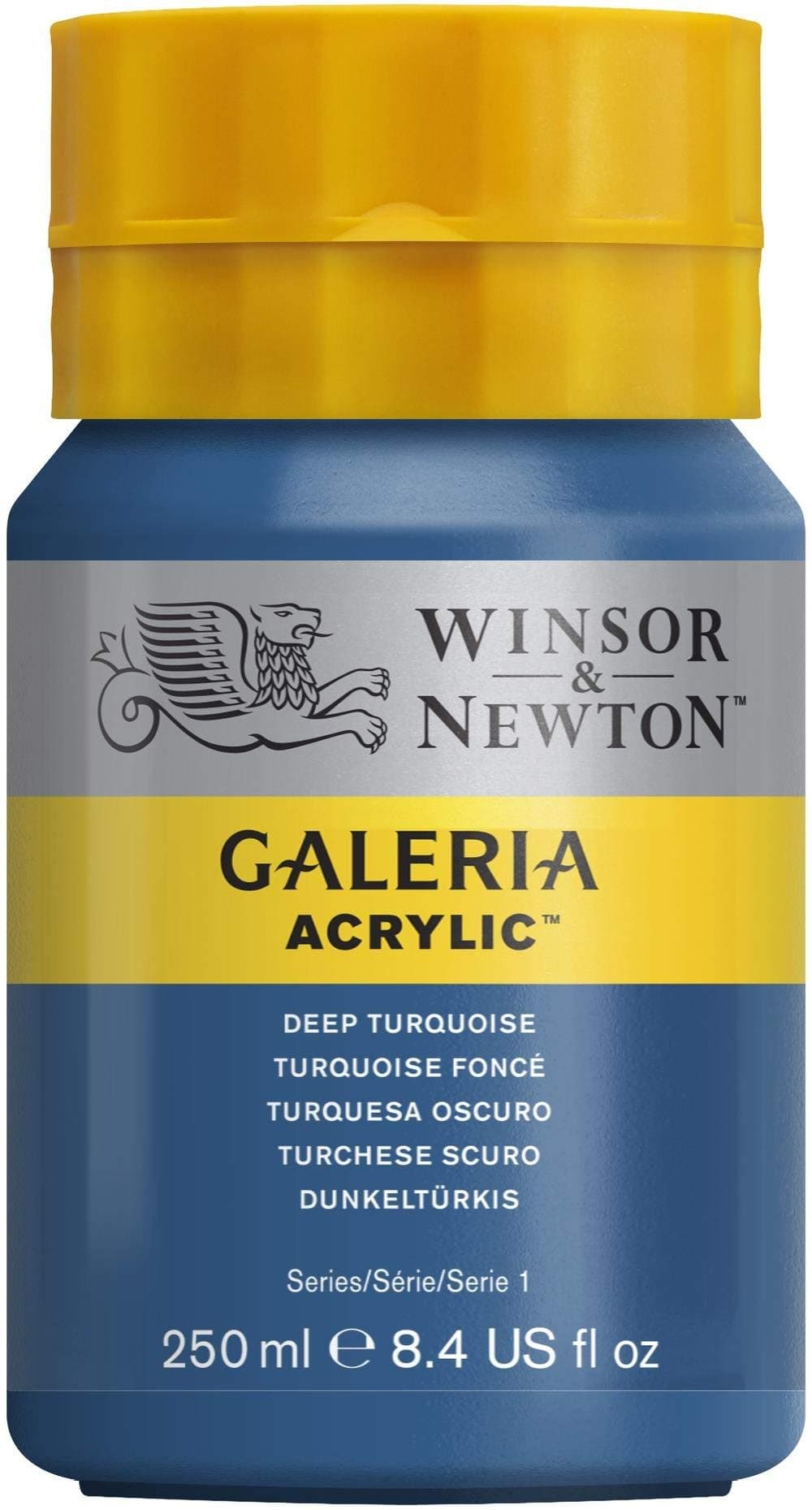 Winsor & Newton Galería - Pintura Acrílica , 500 ml, Verde (Deep Turquoise) — view 145
