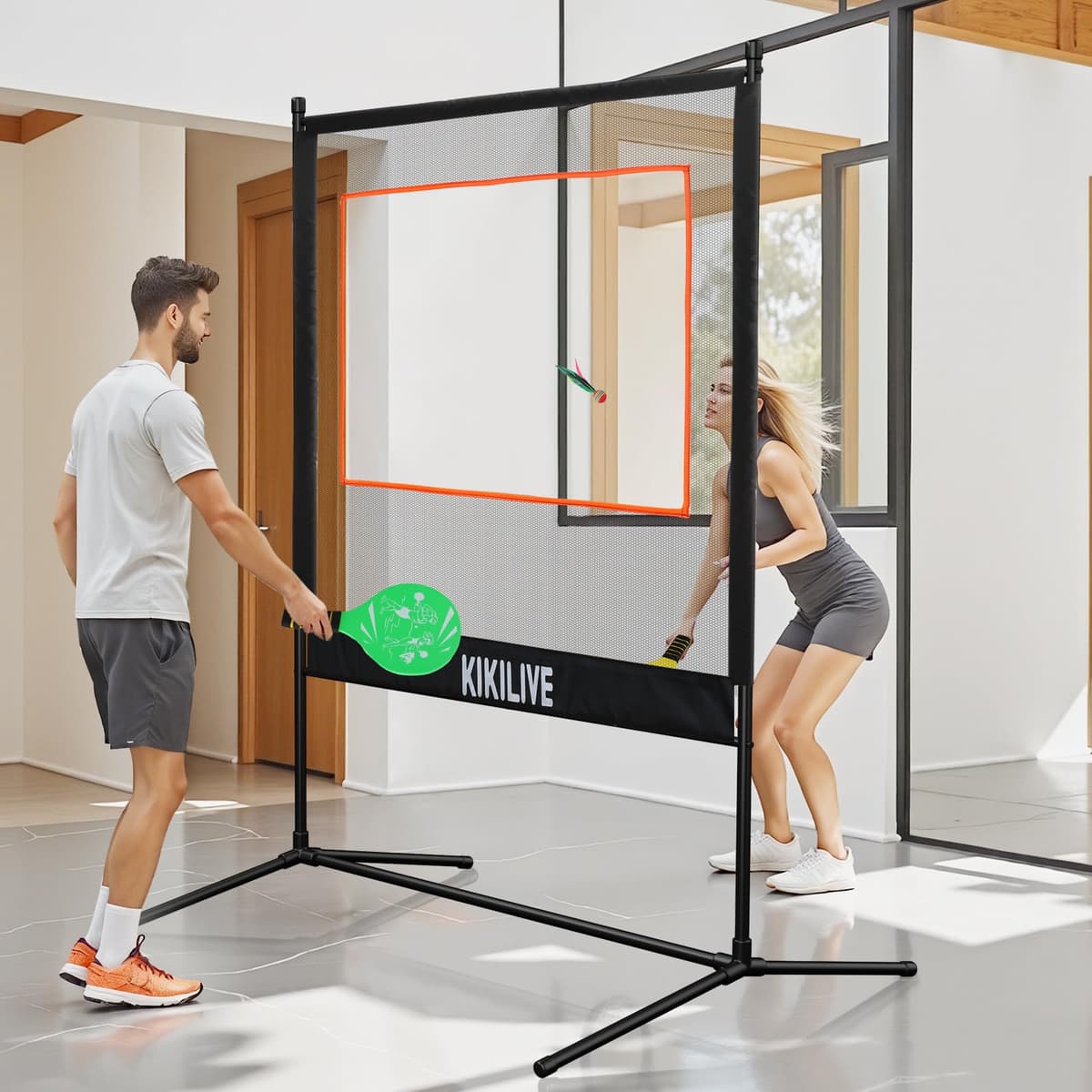 Juegos de Palas con Red - Set Deportivo Todo en Uno, Adecuado para Bádminton/Tenis de Mesa/Volante/Pickleball, Set de Juegos Deportivos para Interior y Exterior, para Playa/Jardín/Hogar — view 5