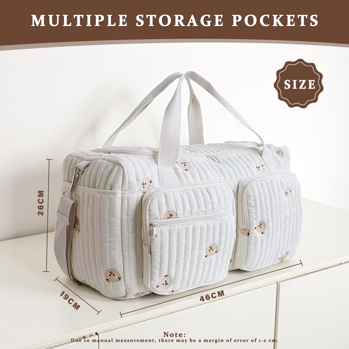 Bolsa de Pañales Multiusos para Mamá: Bolsa de Maternidad para Bebé - Gran Bolsa de Pañales Multifunción para Maternidad y Cambio de Bebé para Hospital y Fin de Semana — view 4