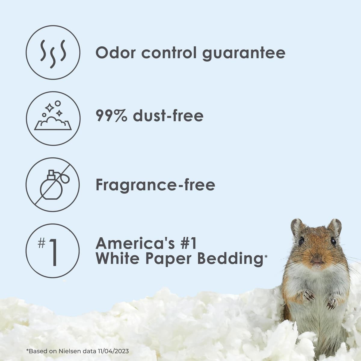 Kaytee Clean & Cozy - Paquete de 2 lechos de Papel Blanco, Fabricados para Animales pequeños, 100 litros — view 2