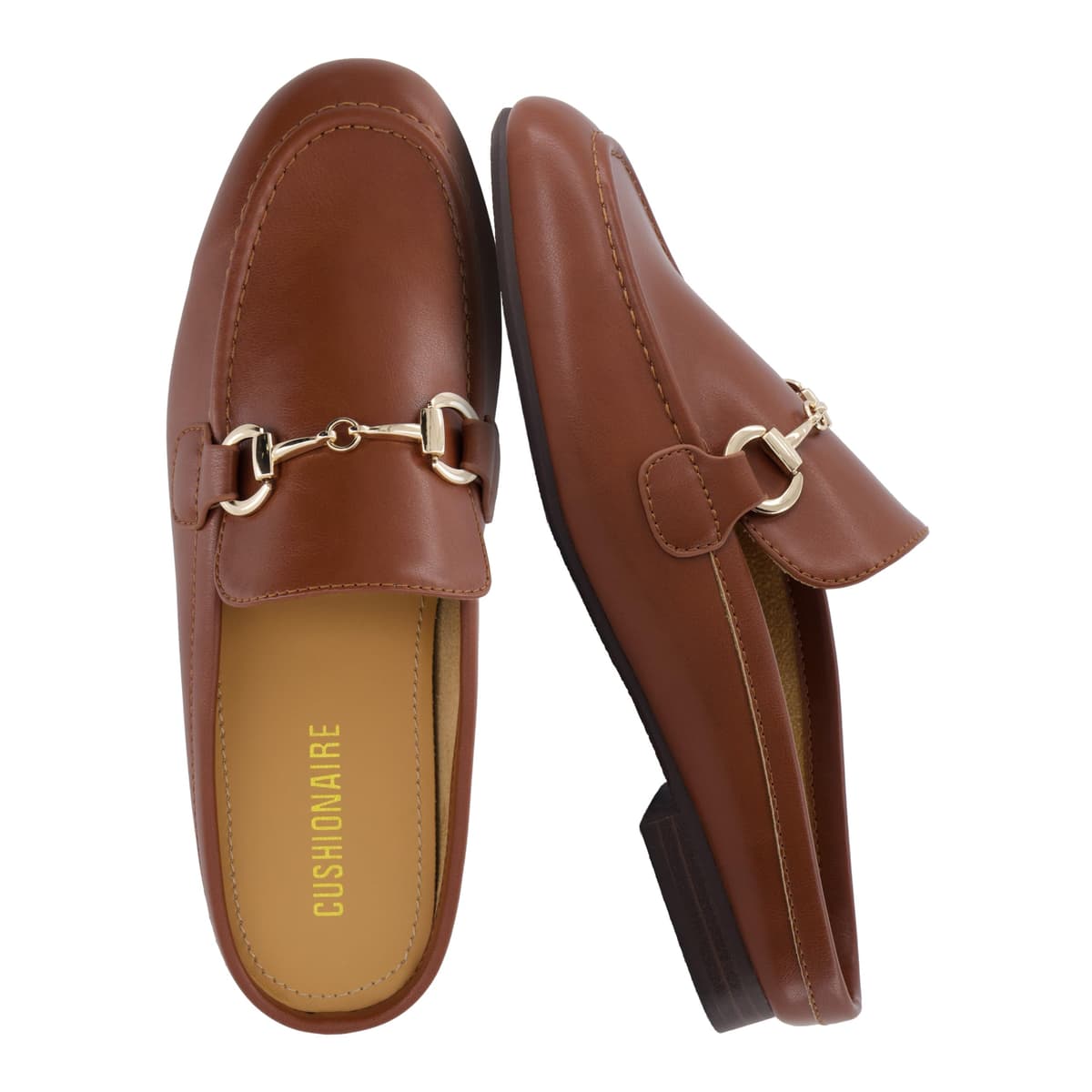 CUSHIONAIRE Yummy Slip On Womens Mules, Business Casual Loafers for Women with Low Heel and Metal Chain Detail - [Run Small Size Up] — view 11