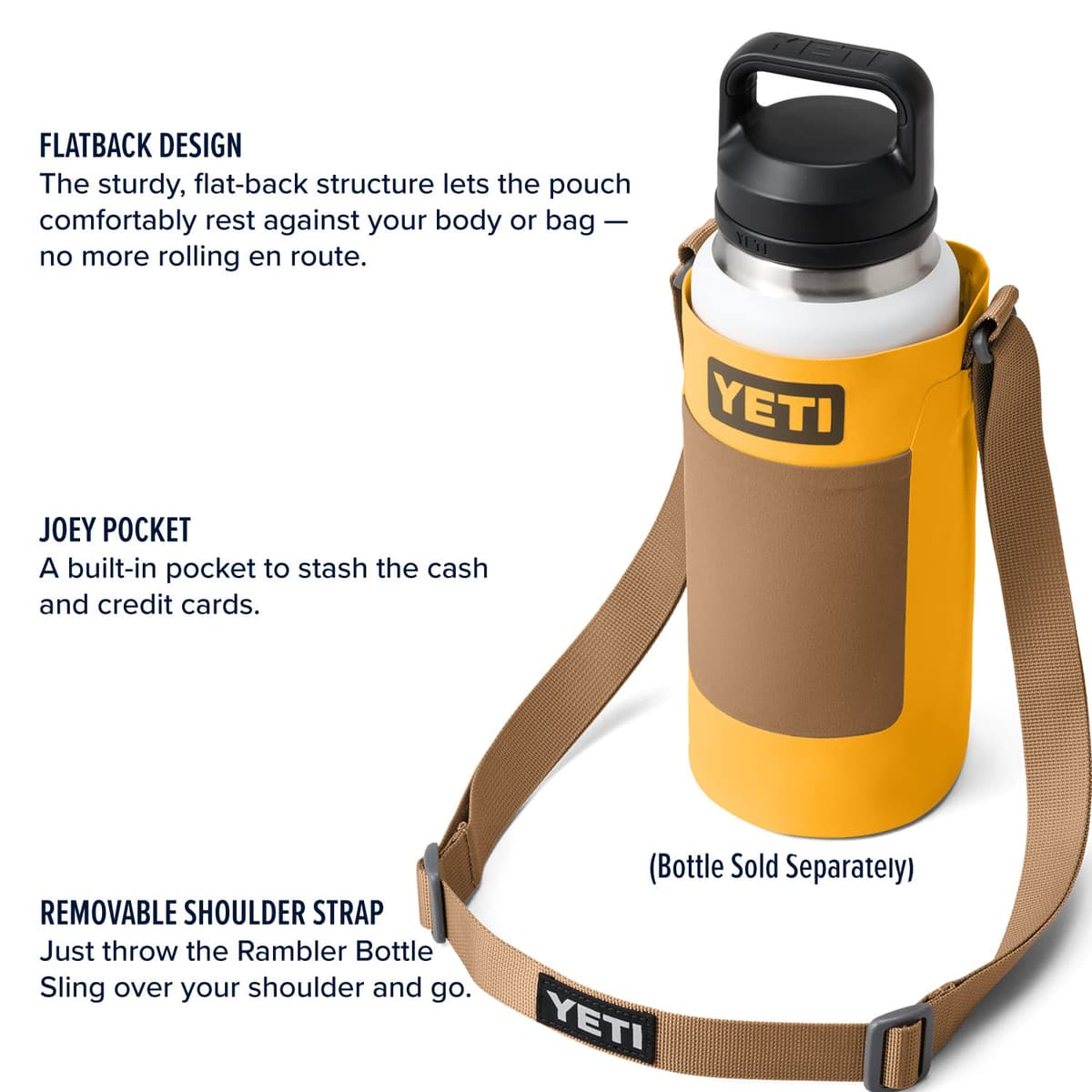 Yeti Rambler Bottle Sling Large Camp Green — view 2
