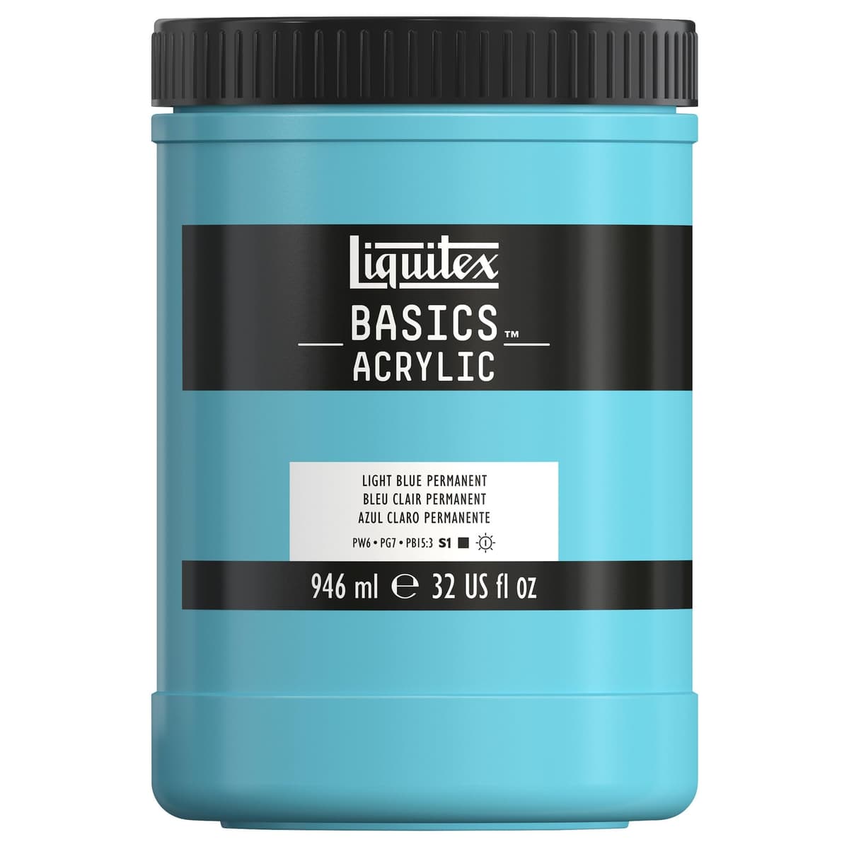 LIQUITEX Basics Acrylic Paint, Mars Black, 118 ml Tube — view 12