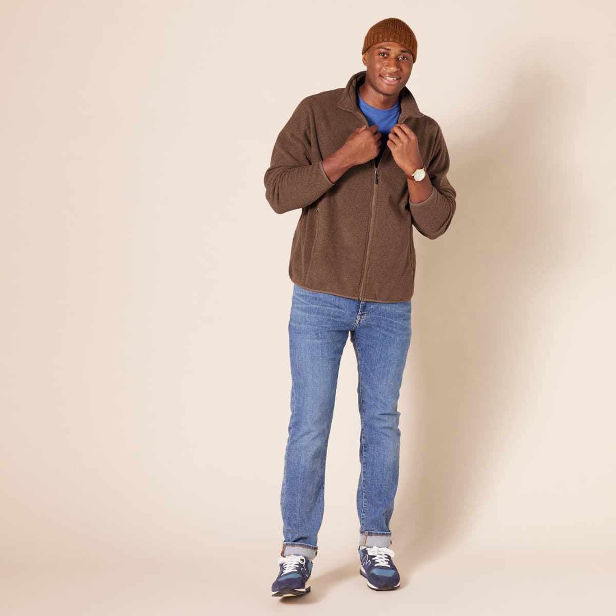 Amazon Essentials Chaqueta de Felpa con Cremallera Completa (Disponible en Tallas Grandes y Largos Especiales) Hombre — view 7