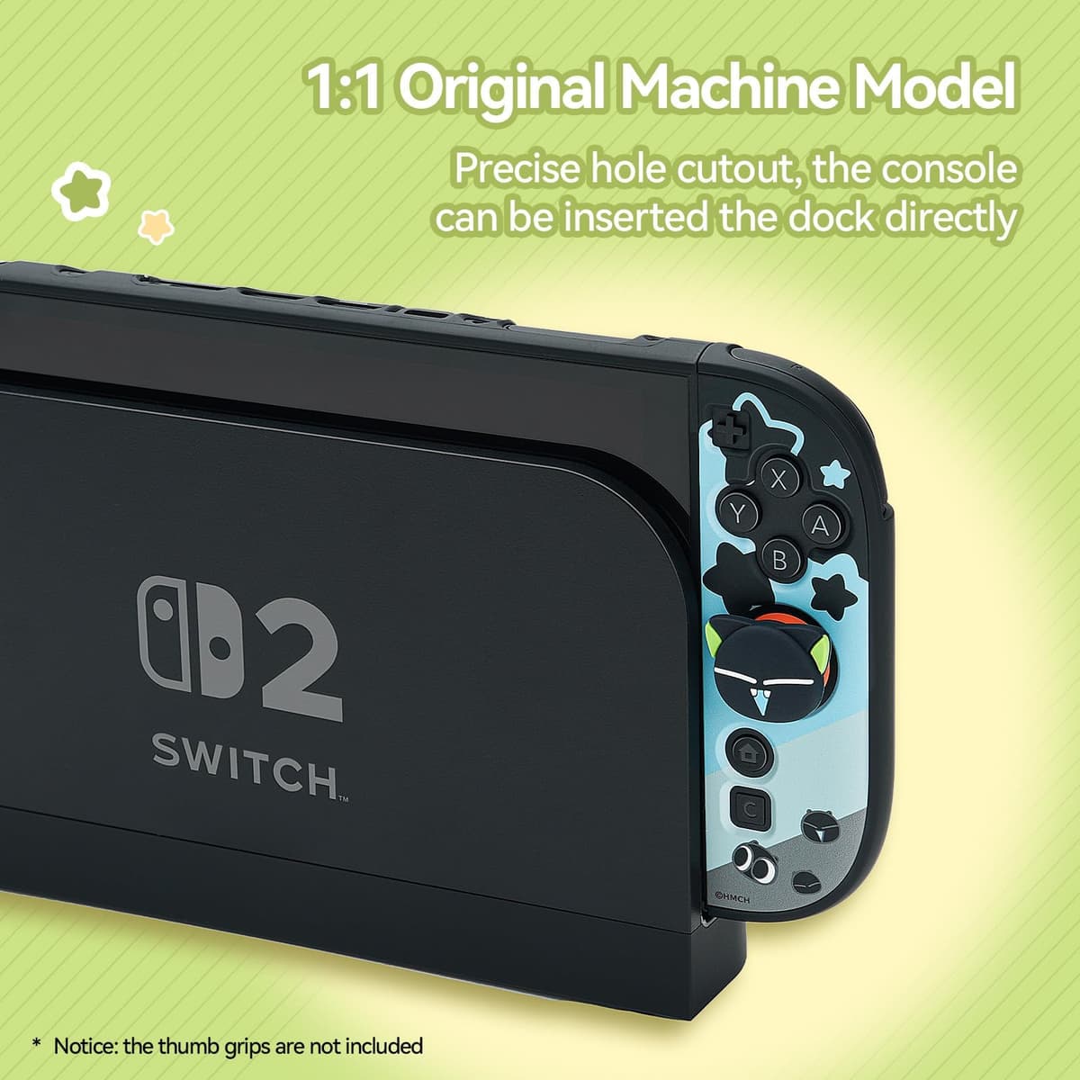 GeekShare Protective Case Compatible with Switch 2, Hard PC Slim Dockable Shell Cover Compatible with Switch 2025 Game Console and Joystick Controllers - The HEI Serie — view 5