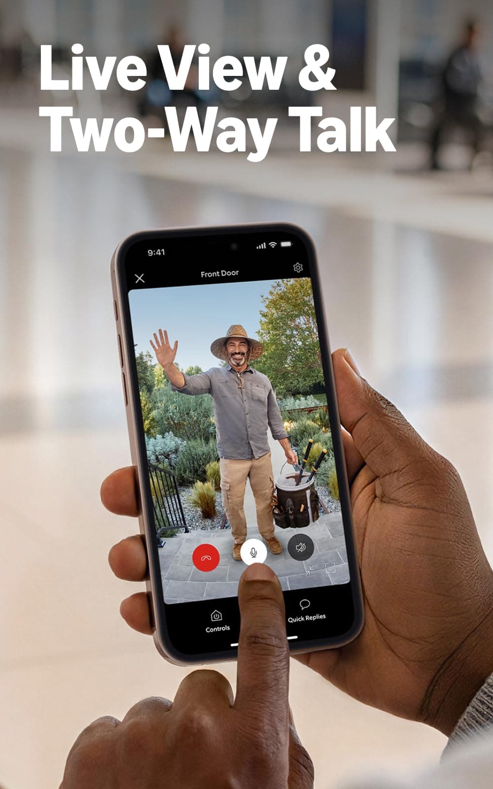Ring Battery Video Doorbell (newest gen) | DIY Wireless Doorbell Camera | Retinal 2K | 6x Zoom | Two-Way Talk | Easy to install | Built-In Battery | 30-day free trial of Ring Subscription Plan — view 5