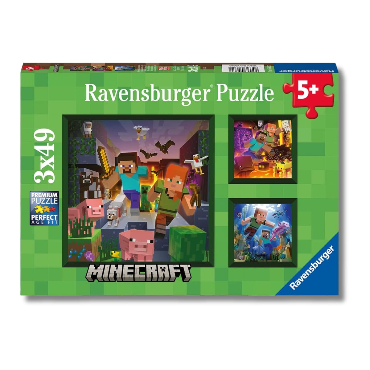 Ravensburger - Puzzles XXL Minecraft | Puzzle 6 Años O Más | Regalo Niño 6 Años O Más De 100 Piezas | Rompecabezas Niños De 36 X 49 Cm Puzzle — view 10