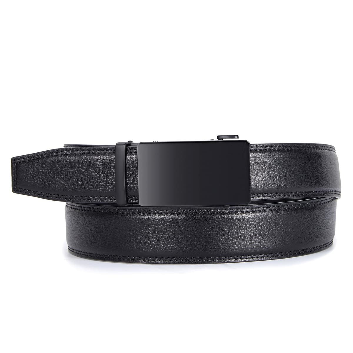 Vatan Men's Belt Leather Ratchet Belt for Men Dress Casual Every Day with Adjustable Buckle, Trim to Fit — view 4