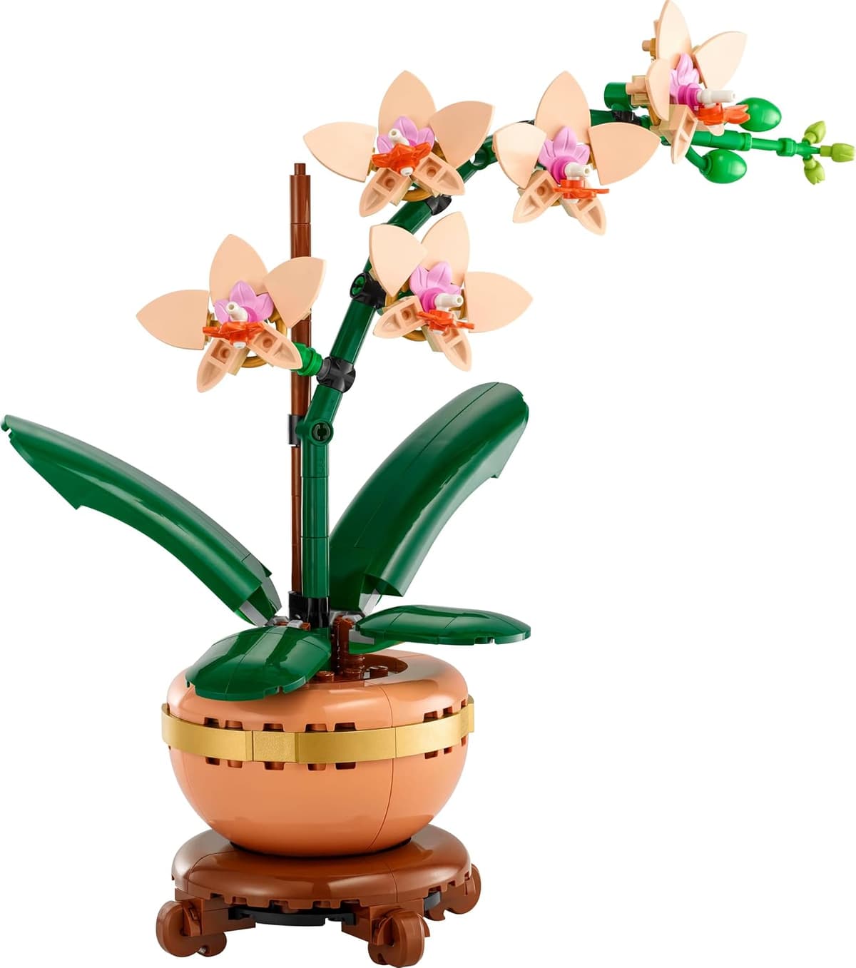 LEGO Botanicals Mini Orchid - Artificial Flowers Set for Adults - Indoor Plant with Terracotta Style Flowerpot - DIY Home Decor Gift Idea - 10343 — view 9