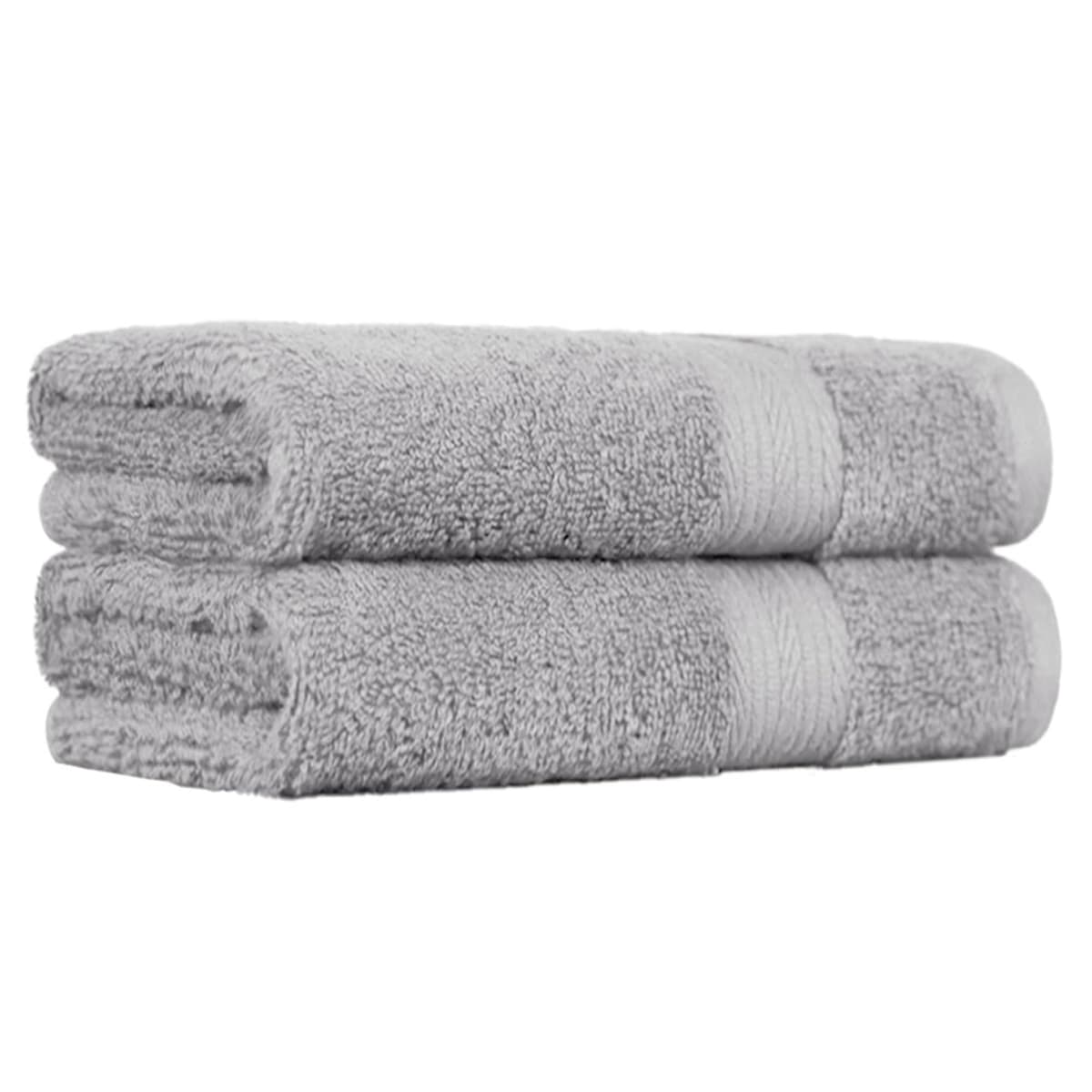 Amazon Basics Juego Toallas Baño Completo 100% Algodón 2 Toallas Baño + 2 Mano, Negro, Pack 4 Unidades — view 6
