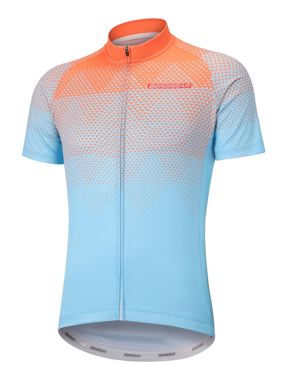 BERGRISAR Camiseta de Ciclismo de Manga Corta para Hombre, 3+1 Bolsillos con Cremallera — view 24