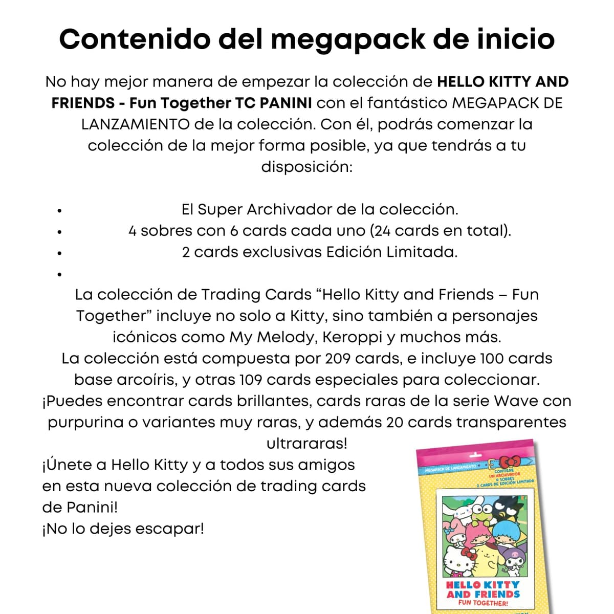Panini Hello Kitty and Friends Fun Together, Trading Cards Coleccionables, Sobres Sorpresa, Deck Box de Regalo, Pack de Inicio (Inicio +caja 24 sobres) — view 3
