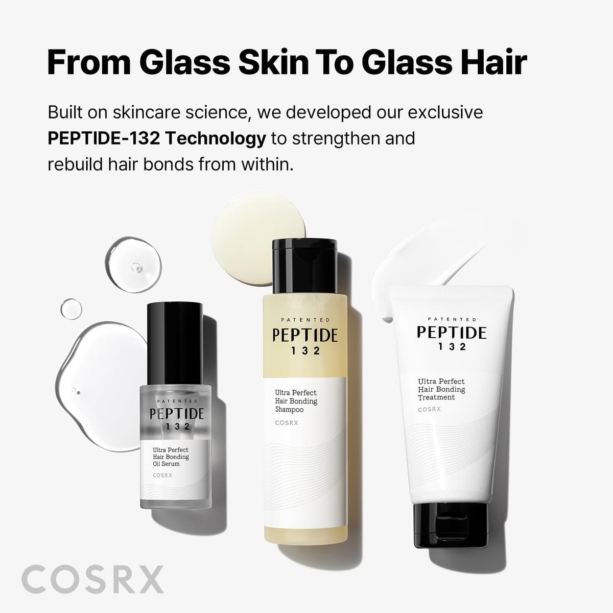 COSRX PEPTIDE 132 Hair Bonding Repair Treatment - Deep Conditioner Hair Mask for Damaged, Dry Hair, Repairs Breakage & Split Ends, For All Hair Types 60ml — view 4