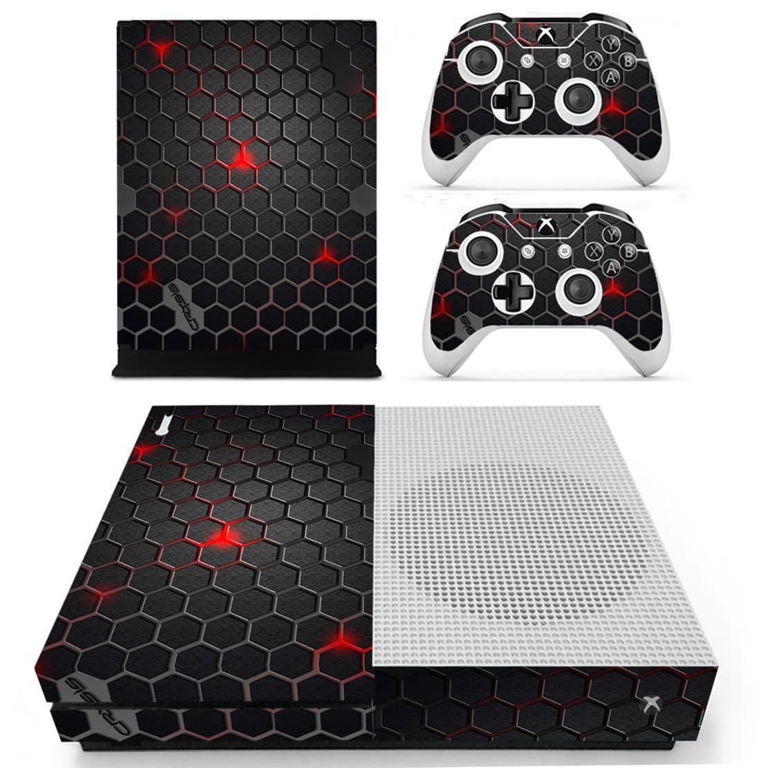 DOTBUY Vinyl Decal Full Body Skin Sticker For Microsoft Xbox One S Console And 2 Controllers And Kinect 2.0 (All White) — view 45