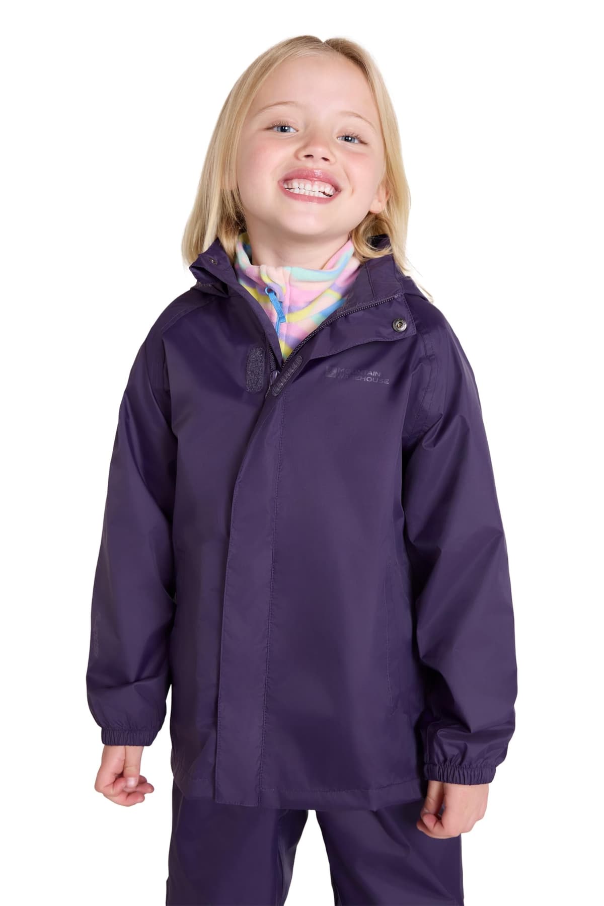 Mountain Warehouse Pakka Kids Waterproof Jacket - Wind Resistant, Lightweight,Breathable Rain Coat for Girls & Boys, Packaway Bag - For Rain, Spring Summer — view 23