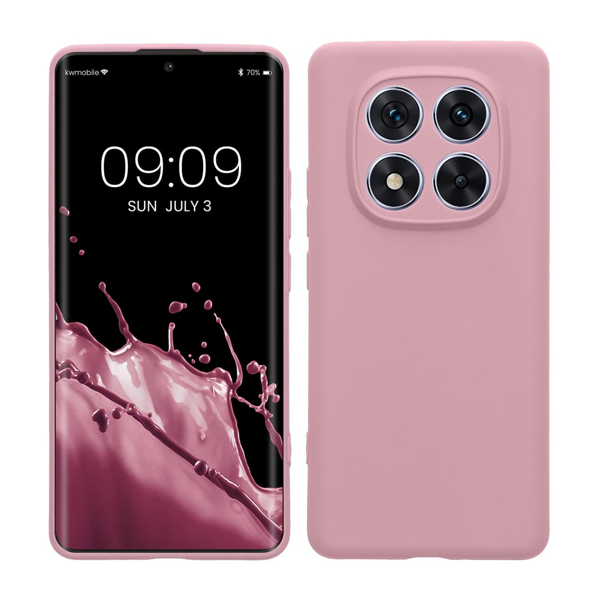 kwmobile Carcasa Compatible con Xiaomi Redmi Note 14 Pro 5G / Poco X7 Funda - Funda Ultrafina de TPU con Bordes elevados - Lavanda Metalizado — view 154