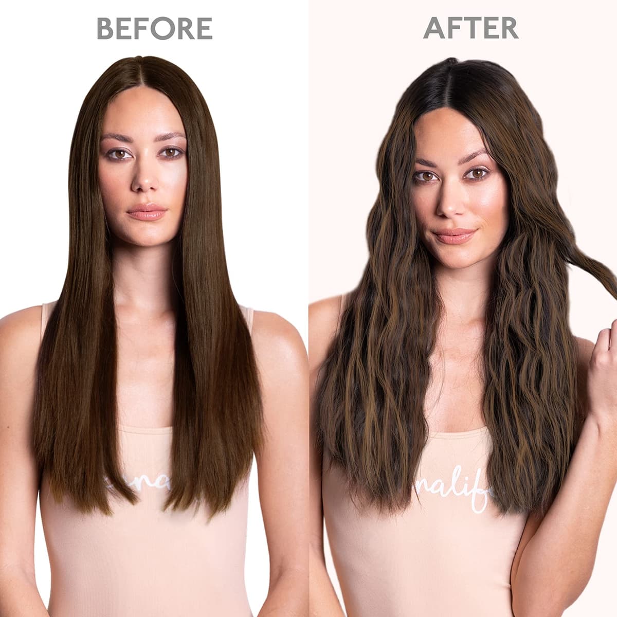 WENNALIFE Extensiones Clip Pelo Natural, 35cm 120g 7 Piezas, Balayage Marrón Oscuro Mezcla de Castaño Extensiones Cabello Postizos Remy para Mujer — view 5