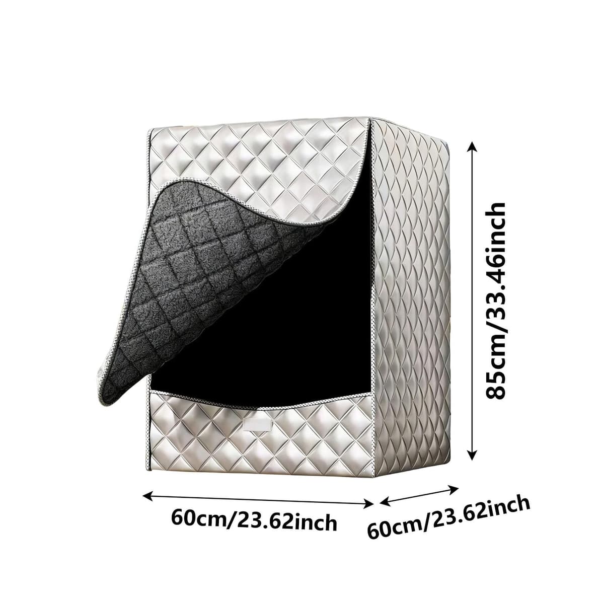 Washing Machine Cover - Front Loader Waterproof Washer - Oxford Cloth Tumble Dryer Cover | for Top Load Appliances Home Outdoor Bathroom Balcony (M) — view 2