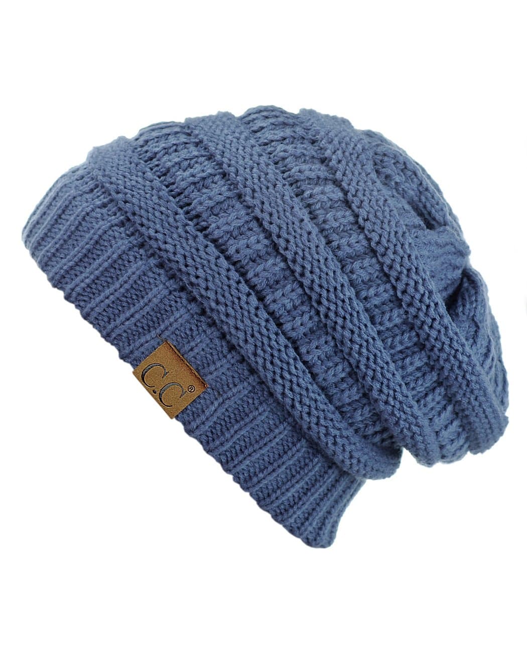 Warm Chunky Soft Stretch Cable Knit Beanie Skully — view 139