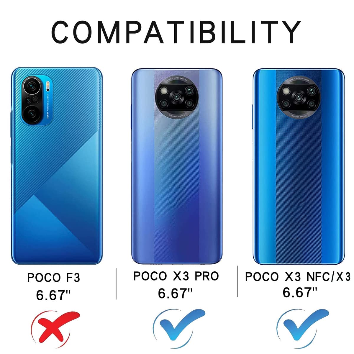 Funda para Xiaomi Poco X3 Pro/Poco X3 NFC/Poco X3, Funda Libro de Cuero con Ranura para Tarjeta, Wallet Flip Caso Carcasa para Xiaomi Poco X3 Pro/Poco X3 NFC/Poco X3 (Negro) — view 2