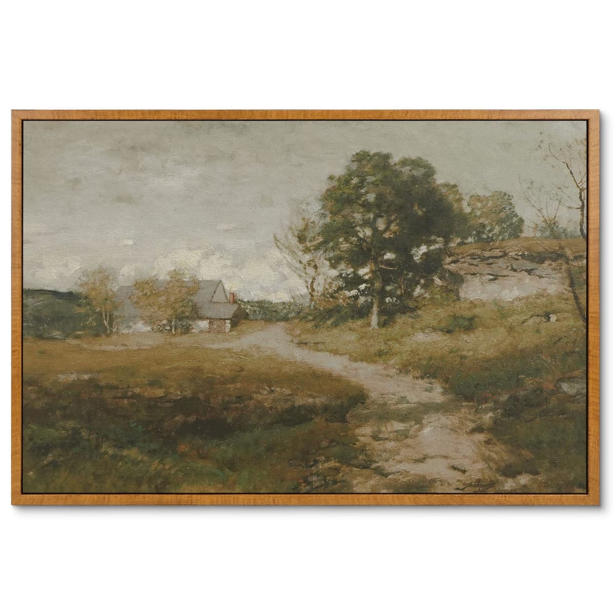 InSimSea Framed Canvas Wall Art, Meadow with Flowers Painting, Landscape for Living Room, Bedroom, Home, Bathroom Decor, 8x10 — view 50