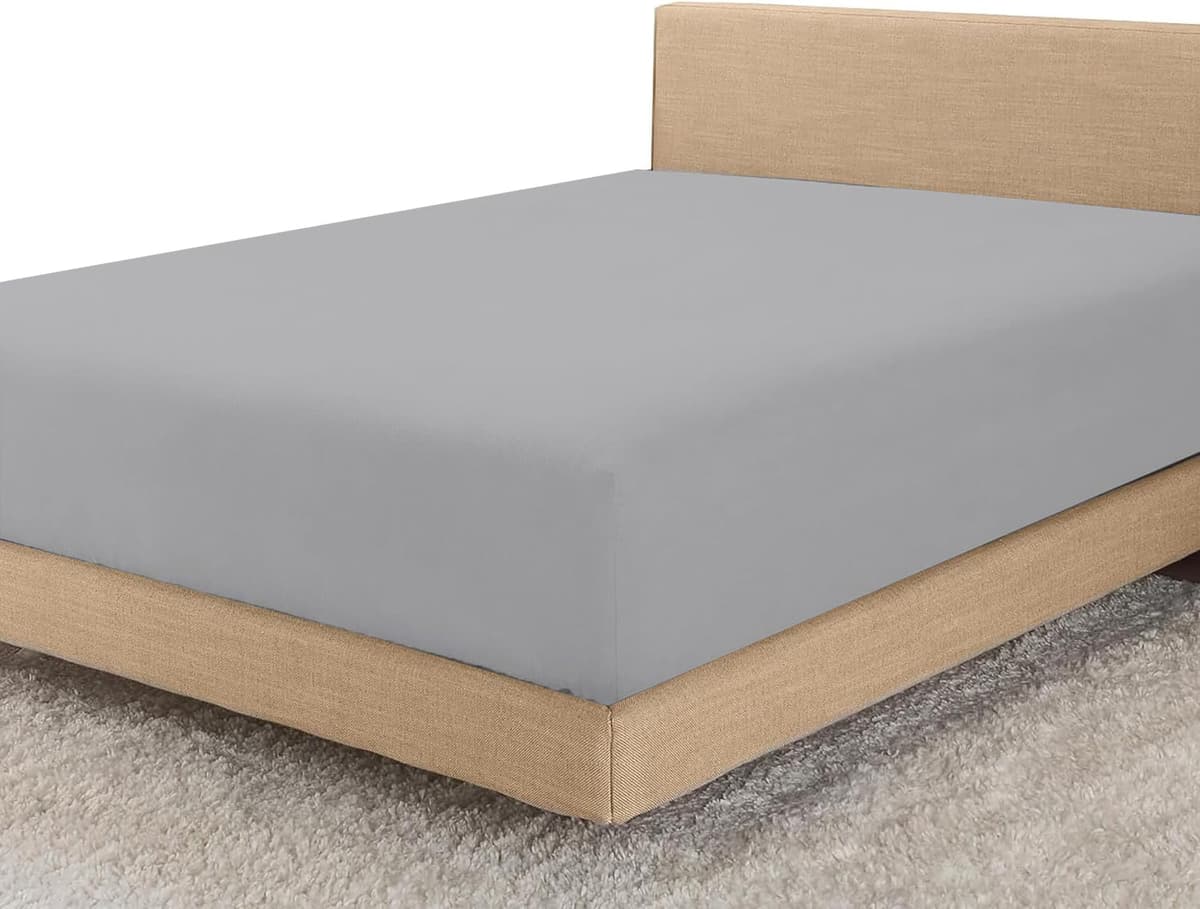 Linens World Egyptian Cotton Fitted Sheets King Size Breathable, Anti Wrinkle 30cm Deep Pocket 200 Thread Count Bed Sheets Bedding & Linen 152 X 200-CM White Bedding King Size Fitted Sheets — view 24