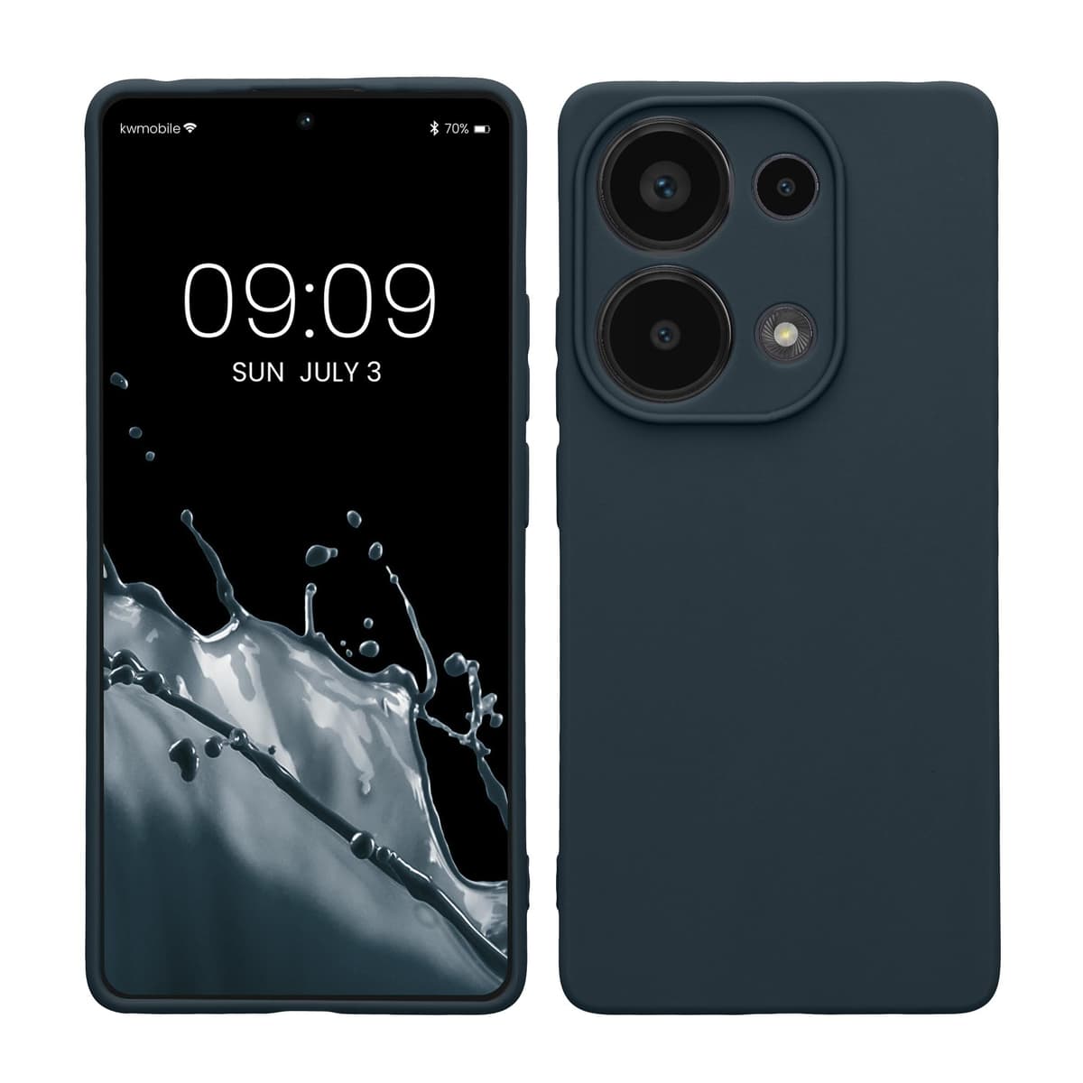 kwmobile Carcasa Compatible con Xiaomi Redmi Note 14 Pro 5G / Poco X7 Funda - Funda Ultrafina de TPU con Bordes elevados - Lavanda Metalizado — view 340
