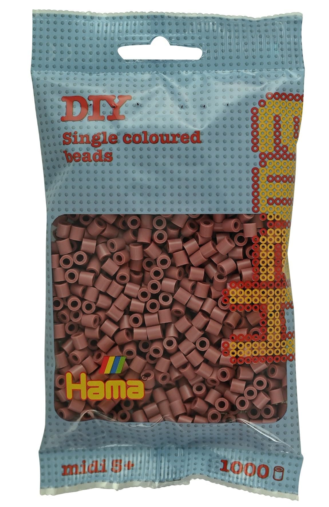 HAMA Bolsa de perlas | Aprox. 1000 cuentas midi fusibles para manualidades y mosaicos | Perlas de fusión para niños creativos 5+ | Juego de arte y decoración | Beige — view 46