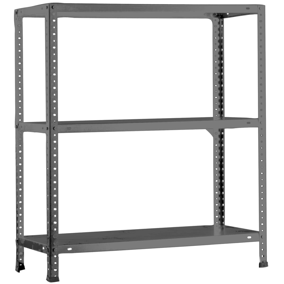 Simon Rack Estanteria Metalica 900x900x400 mm, 3 Alturas, Bandeja Metal, 75 kg de Punto Flexión, Estanteria Almacenaje, Gris - Advantage