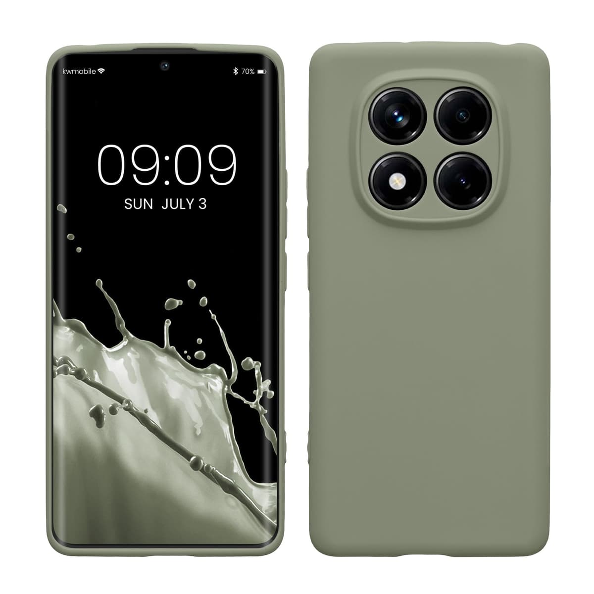 kwmobile Carcasa Compatible con Xiaomi Redmi Note 14 Pro 5G / Poco X7 Funda - Funda Ultrafina de TPU con Bordes elevados - Lavanda Metalizado — view 221