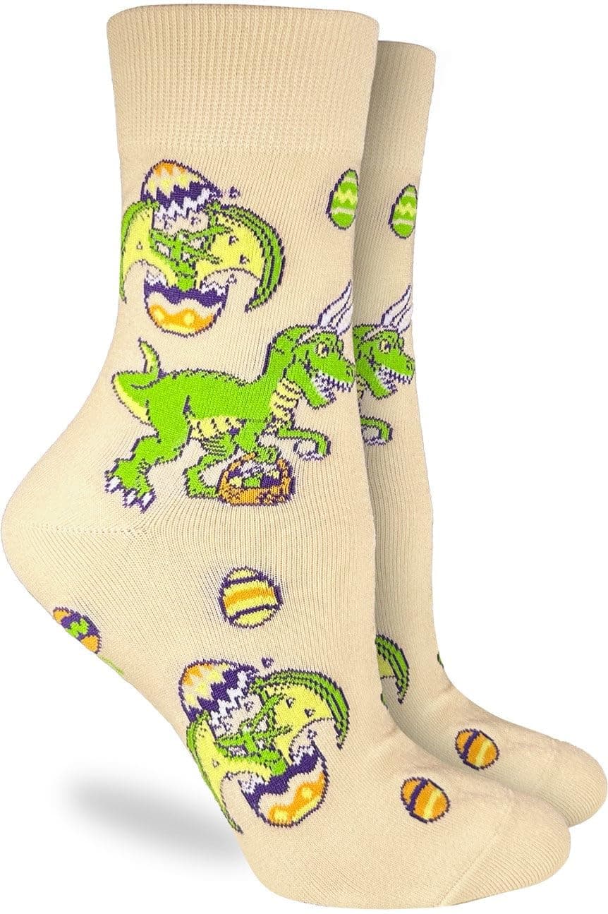 Good Luck Sock Women's Floral Dinosaurs Socks, Shoe Size 5-9 — view 181