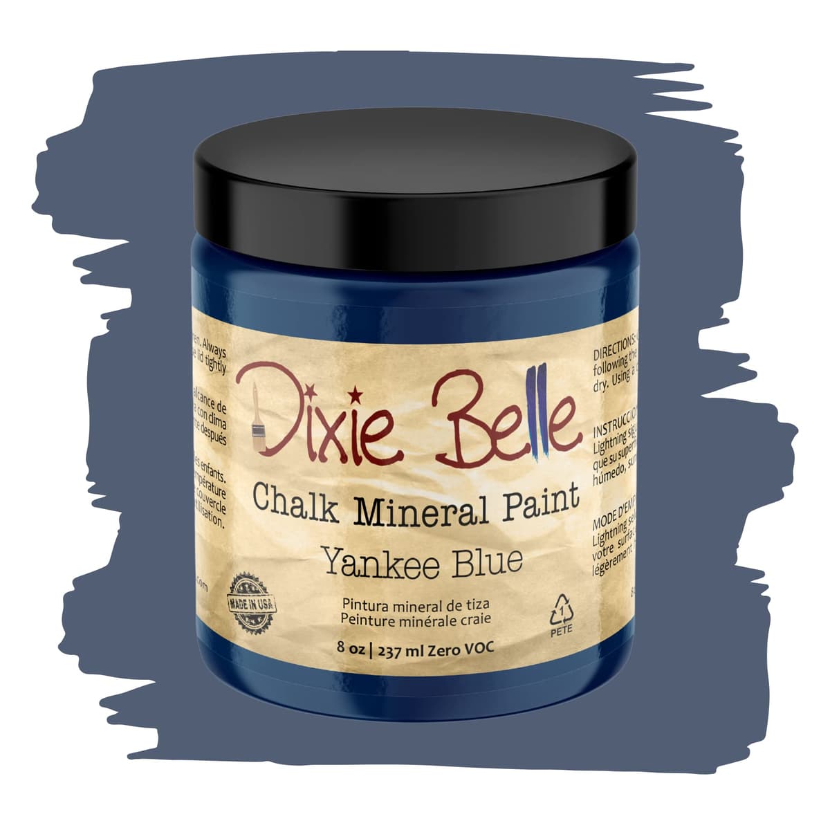 Dixie Belle Paint Company Chalk Finish Furniture Paint - Caviar (32oz) - Matte Black Chic Chalk Mineral DIY Furniture Paint — view 284