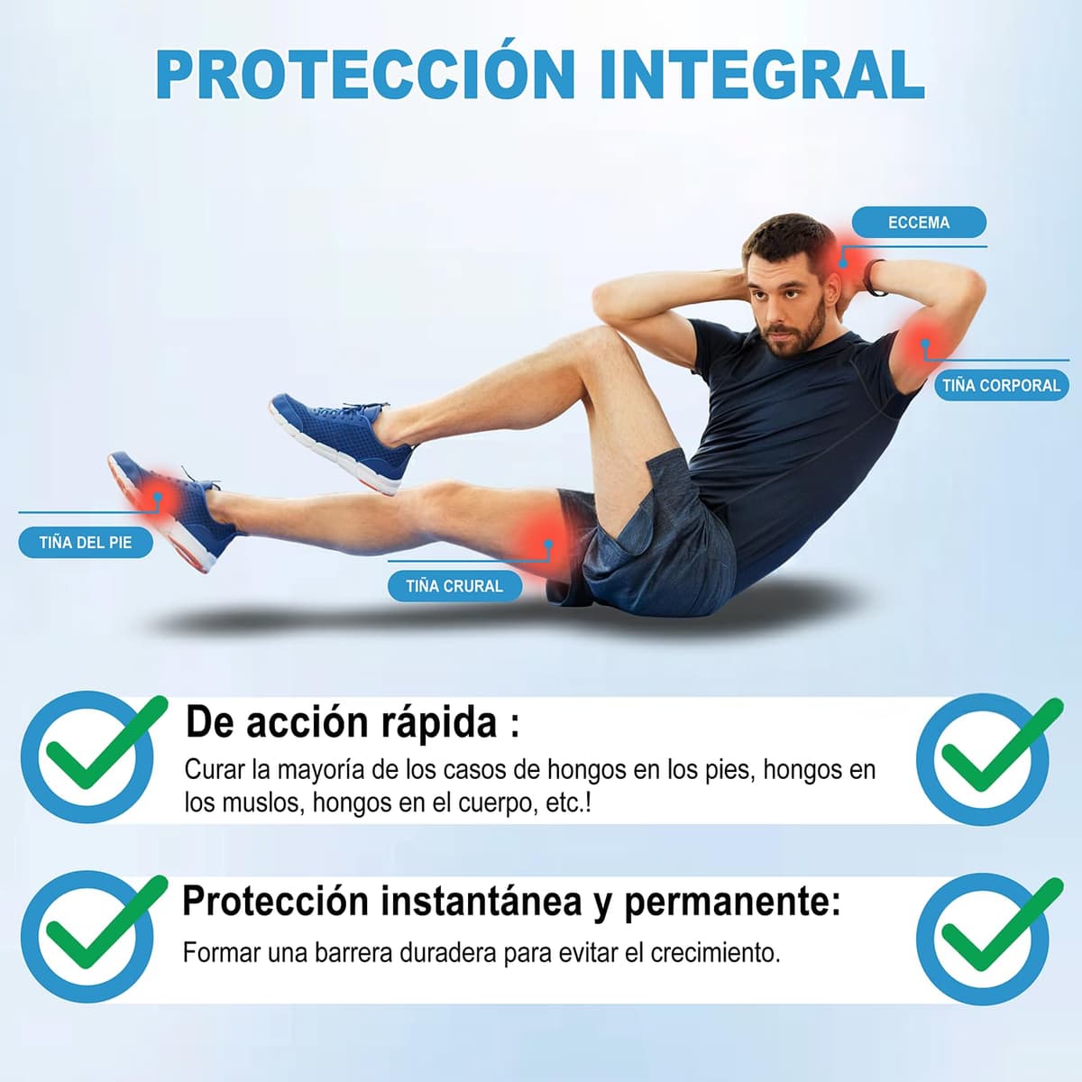 Crema Antifúngica - Crema Antifúngica para la Piel, Crema antimicótica para hongos pies y pie de atleta Calma los picazones y el malestar cutáneo, fórmula natural (1) — view 3