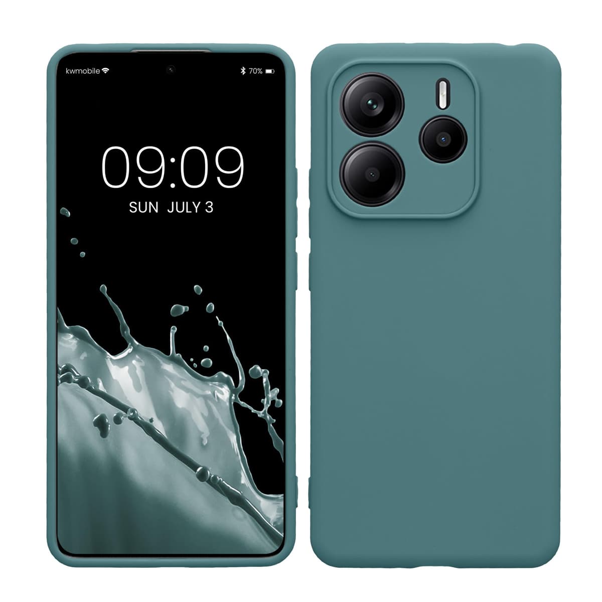 kwmobile Carcasa Compatible con Xiaomi Redmi Note 14 Pro 5G / Poco X7 Funda - Funda Ultrafina de TPU con Bordes elevados - Lavanda Metalizado — view 57