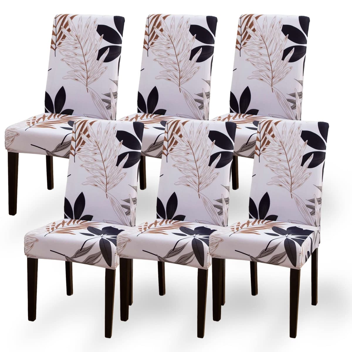 Dining Room Chair Covers Slipcovers Set of 4, Stretch Removable Washable Dining Chair Protector Decoration Cover Seat Slipcover for Hotel, Ceremony, Banquet, Kitchen, Restaurant, Home — view 30