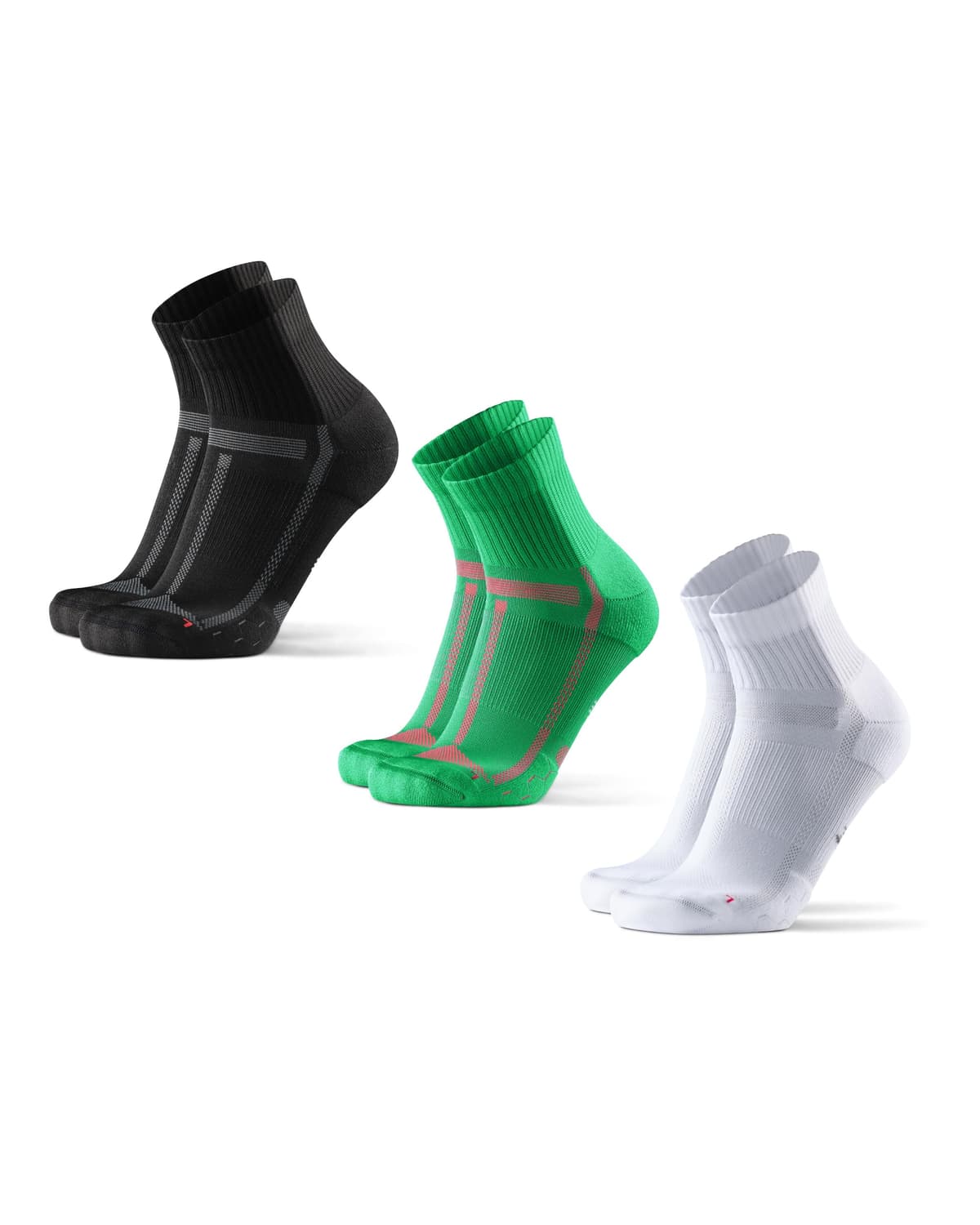 DANISH ENDURANCE Cushioned Running Socks for Long Distances, Anti-Blister & Sweat Wicking, Quarter Length, for Men & Women, Unisex, 3 or 5 Pack — view 10