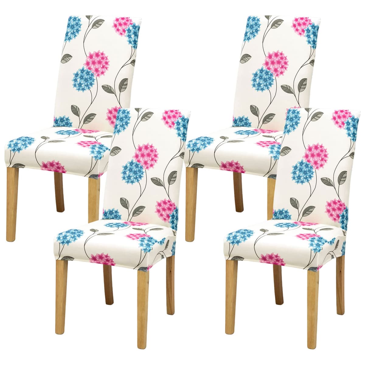 Dining Room Chair Covers Slipcovers Set of 4, Stretch Removable Washable Dining Chair Protector Decoration Cover Seat Slipcover for Hotel, Ceremony, Banquet, Kitchen, Restaurant, Home — view 56