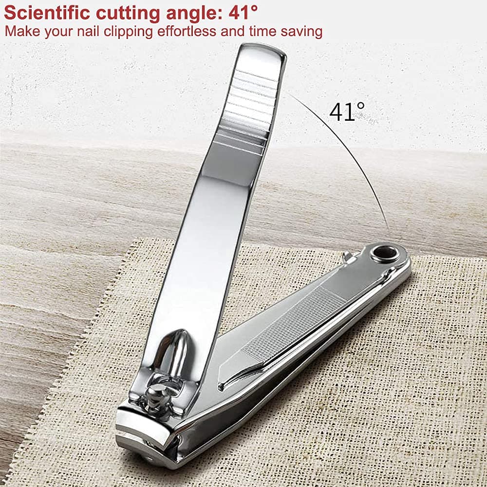 Nail Clipper, Made with Heavy Duty Stainless Steel, Suitable for Thick Fingernail Toenail Men Women (Silver 1 Pack) — view 7
