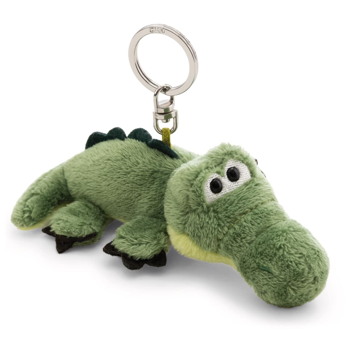 NICI 62399 - Llavero cocodrilo 10 cm, verde, fiel compañero de peluche para mochila o bolso, soporte para llaves para grandes y pequeños