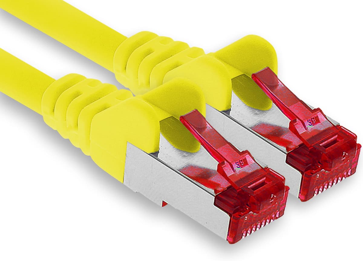 1aTTack.de - 1x 10m CAT6 patch cable S/FTP PIMF shielding CAT.6 RJ45 network cable Ethernet cable DSL LAN router switch modem patch panel - blue - 1 piece — view 12