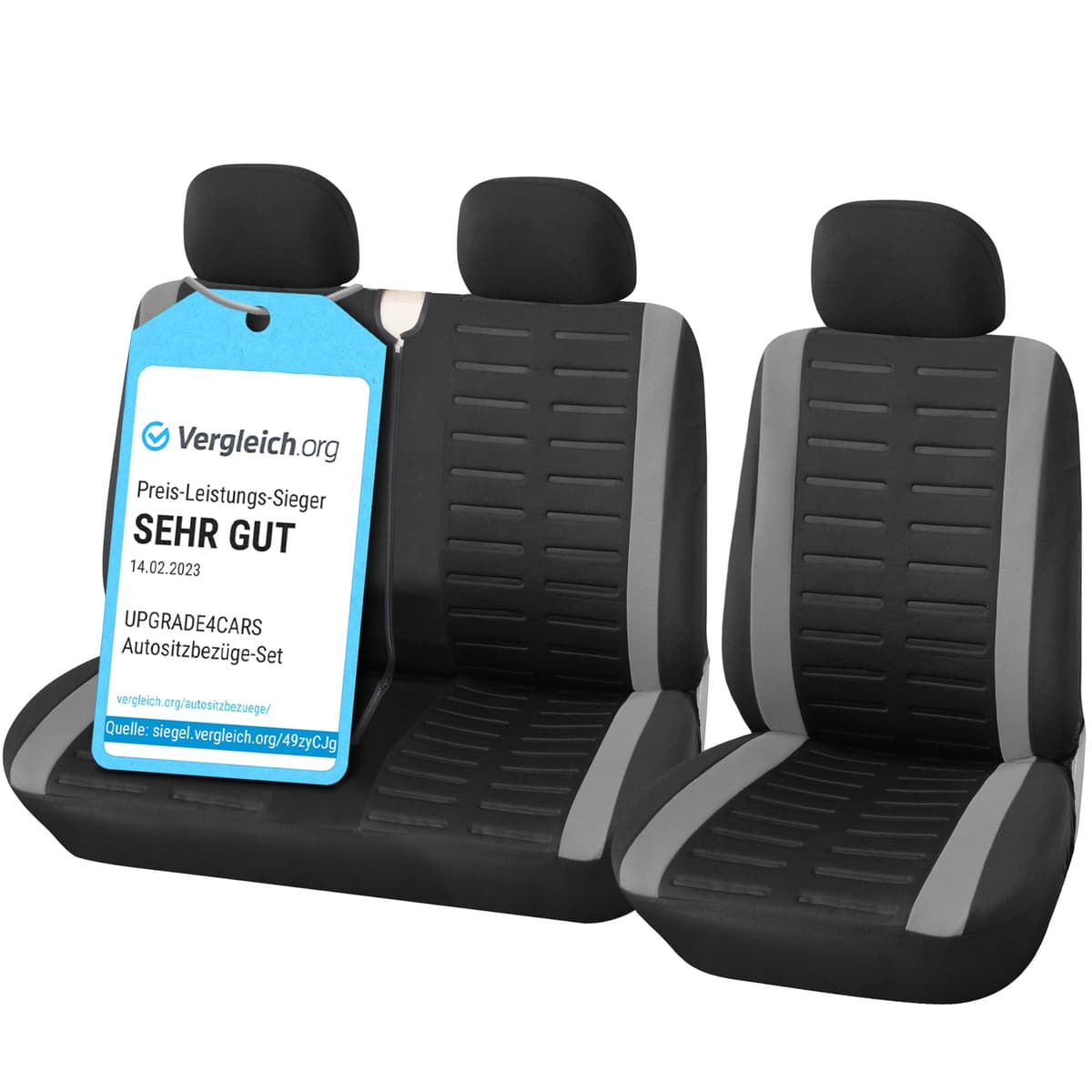 Upgrade4cars Fundas Asientos Delanteros Coche Universales Negro | Cubre Universal | Protector de Asiento Delantero para Conductor y Copiloto | Accesorios Interior Decoracion — view 20