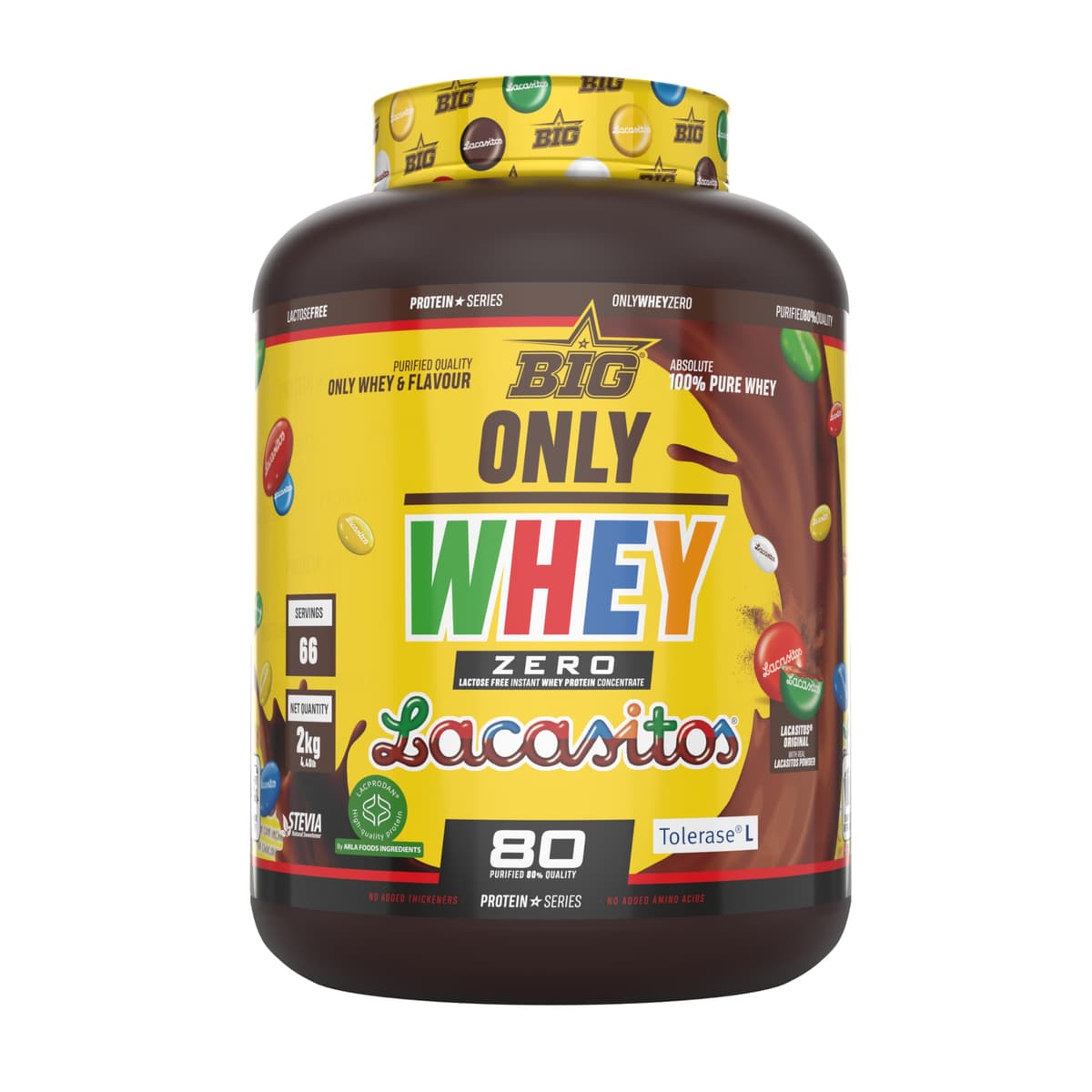 BIG - Proteinas Whey - Proteina en Polvo para Desarrollo de Masa Muscular y Recuperación - Materia Prima Premium - Whey Protein Sin Lactosa, Sin Azúcar, Sin Grumos (1Kg, Cacaolat) — view 32