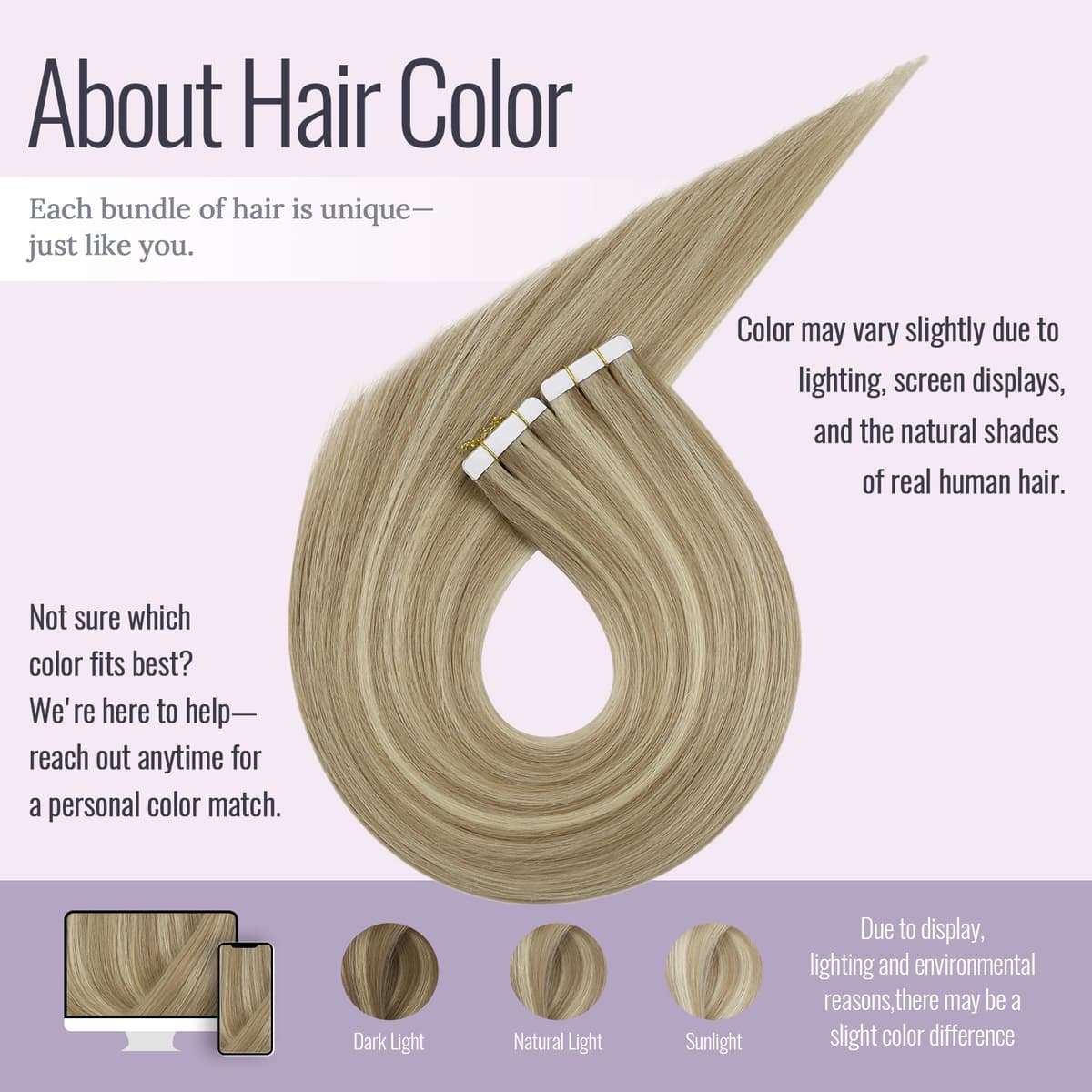 Fshine Extensiones Adhesivas Pelo Natural Extensiones de Cabello 14 Pulgadas 35CM 50g Rubio Dorado Highlight Rubio Claro 20PCS Cabello Humano Color 16P22 Color 16P22 — view 2